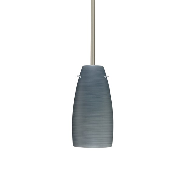 Besa Lighting Tao 10 Stem Pendant, Titan, Satin Nickel Finish, 1x100W Incandescent 1TT-1512TN-SN - main